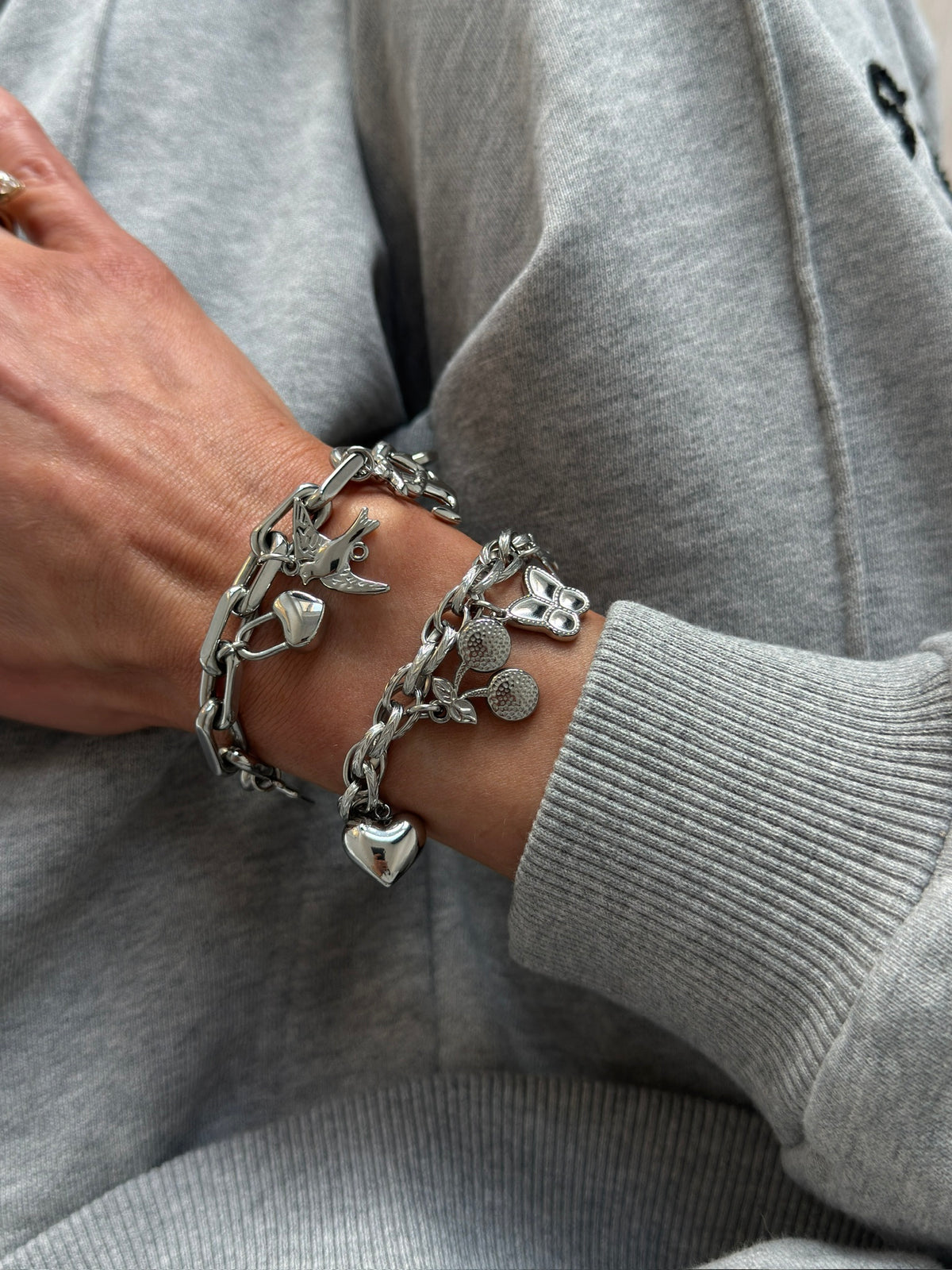 Bestemor Armbåndet Vintage, charm armbånd i sølv fra by Benedicthe